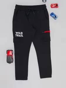 Pantaloons Junior Boys Printed Pure Cotton Mid Rise Joggers