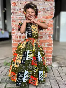 StyleCast x Revolte Girls Printed Boat Neck Top With Skirt