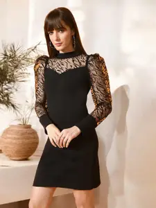 IUGA Women Puff Sleeve Bodycon Dress