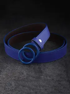 Provogue Men Textured Push Pin Belt