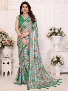 KALINI  Abstract Printed Saree with Lace Border