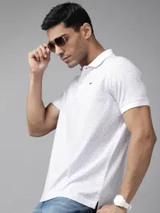 Park Avenue Printed Slim Fit Polo Collar T-shirt