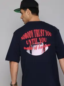 Levis Printed Drop-Shoulder Sleeves Pure Cotton Relaxed Fit T-shirt