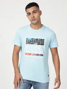 Lee Men Graphic Printed Slim Fit Cotton T-shirt