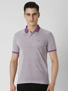 Van Heusen Sport Men Geometric Printed Polo Collar Cotton T-shirt