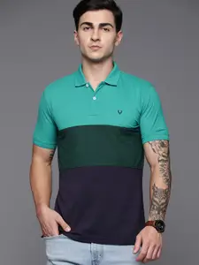 Allen Solly Colourblocked Polo Collar T-shirt