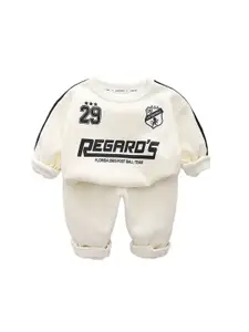StyleCast x Revolte Boys Printed Round Neck Sweatshirt With Trousers