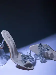 Schon Zapato Women Sparkling bow heel Pumps