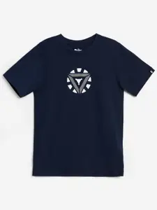 The Souled Store Boys Iron Man Superhero Printed Round Neck Cotton T-shirt