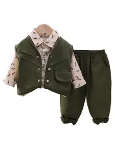 StyleCast x Revolte Boys Floral Printed Shirt With Trousers