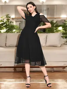 IUGA Georgette A-Line Dress