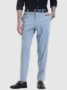 Snitch Men Smart Slim Fit Trousers