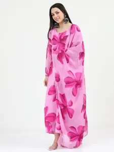 Raiyani Fashion Printed Maxi Ethnic Dress Comes with a Dupatta