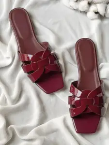 Street Style Store Women Open Toe Flats with Bows