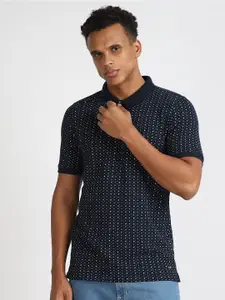 Lee Printed Polo Collar Cotton Slim Fit T-shirt
