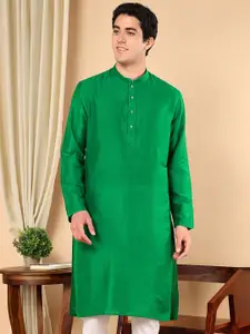 TATTVA Mandarin Collar Pure Cotton Kurta With Pyjamas