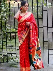 KALINI Ethnic Motifs Woven Design Zari Paithani Saree