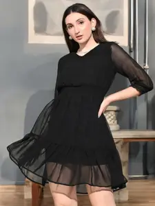 IUGA Women's Georgette Mini Dress