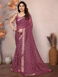 KALINI Bandhani Printed Bandhani Saree