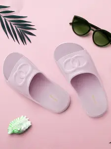 Hoppa Women Self Design Sliders