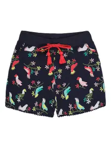 PLUM TREE Girls Printed Regular Fit Mid-Rise Shorts