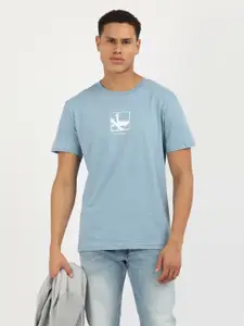 Calvin Klein Jeans Men Graphic Printed Round Neck Cotton T-Shirt