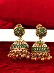 Anujeet Fashion Hub Gold Plated Contemporary Jhumkas