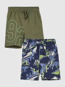 Fame Forever by Lifestyle Boys Pack of 2 Printed Mid-Rise Shorts