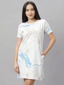Wear Your Opinion Women Cotton Printed T-shirt Dress