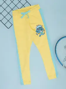 Pantaloons Junior Boys Printed Pure Cotton Mid Rise Regular Fit Joggers