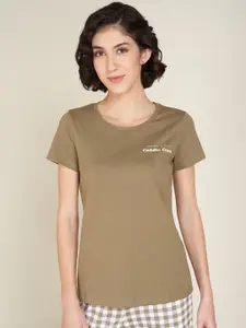 Dreamz by Pantaloons Pure Cotton Round Neck Lounge T-Shirt
