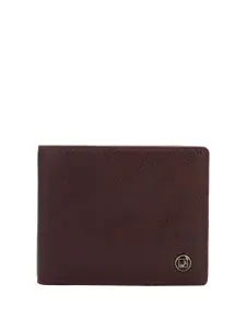 Da Milano Men Textured Leather Two Fold Wallet
