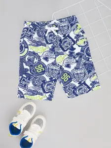Pantaloons Junior Boys Printed Mid-Rise Cotton Shorts