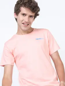 HIGHLANDER Men Typography Printed Slim Fit T-shirt