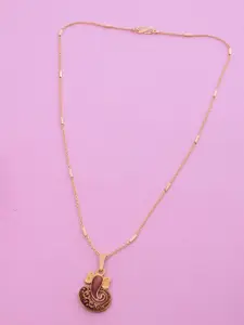Ramdev Art Fashion Jwellery Gold-Plated Lord-Ganesha Necklace Jewellery Set
