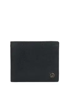 Da Milano Men Textured Leather Two Fold Wallet