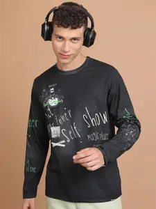 HIGHLANDER Typography Printed Slim Fit T-shirt