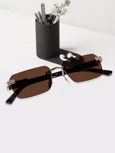 DressBerry Women Rectangle Sunglasses with UV Protected Lens Uptock