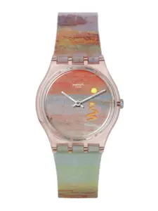Swatch Women Printed Dial & Straps Analogue Watch SO28Z700