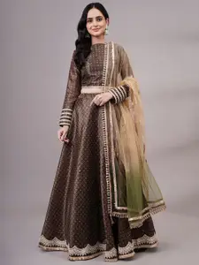 Utsav Fashion Printed Gotta Patti Ready to Wear Lehenga & Choli With Dupatta