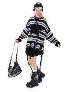 DressBerry Women Striped Pullover