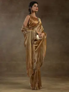 Saree mall Embellished Beads and Stones Silk Blend Sarees