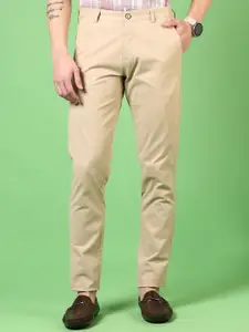 V-Mart Men Solid Cotton Regular Fit Mid Rise Chinos