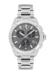 SANTA BARBARA POLO & RACQUET CLUB Men Round Dial & Stainless Steel Bracelet Style Watch