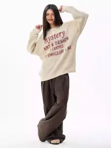 DressBerry Women Printed Longline Pullover Sweater