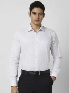 Van Heusen Men Slim Fit Spread Collar Abstract Printed Cotton Formal Shirt