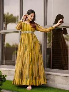 Raiyani Fashion Women Abstract Printed Cotton Gown Dress