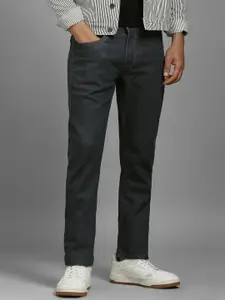 Louis Philippe Jeans Men Mid-Rise Light Fade Cotton Slim Fit Jeans