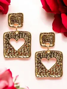 OOMPH Heart Shaped Drop Earrings