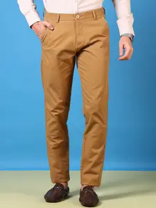 V-Mart Men Solid Cotton Twill Formal Trousers